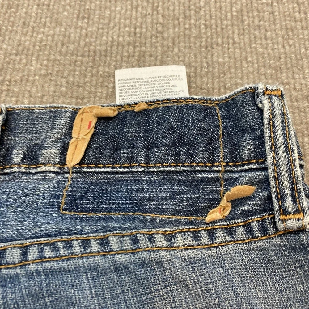 Levis 559 Jeans Mens 38x30 Blue Baggy Distressed Relaxed Straight Denim Grunge